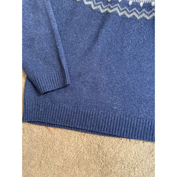 Weatherproof Vintage Men's Sweater Size Large Blue Round Neck Preppy Academia - Picture 4 of 13